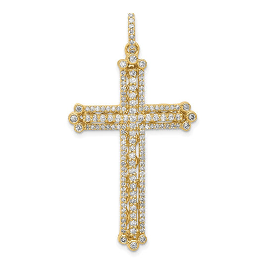 Diamond Budded Cross Pendants