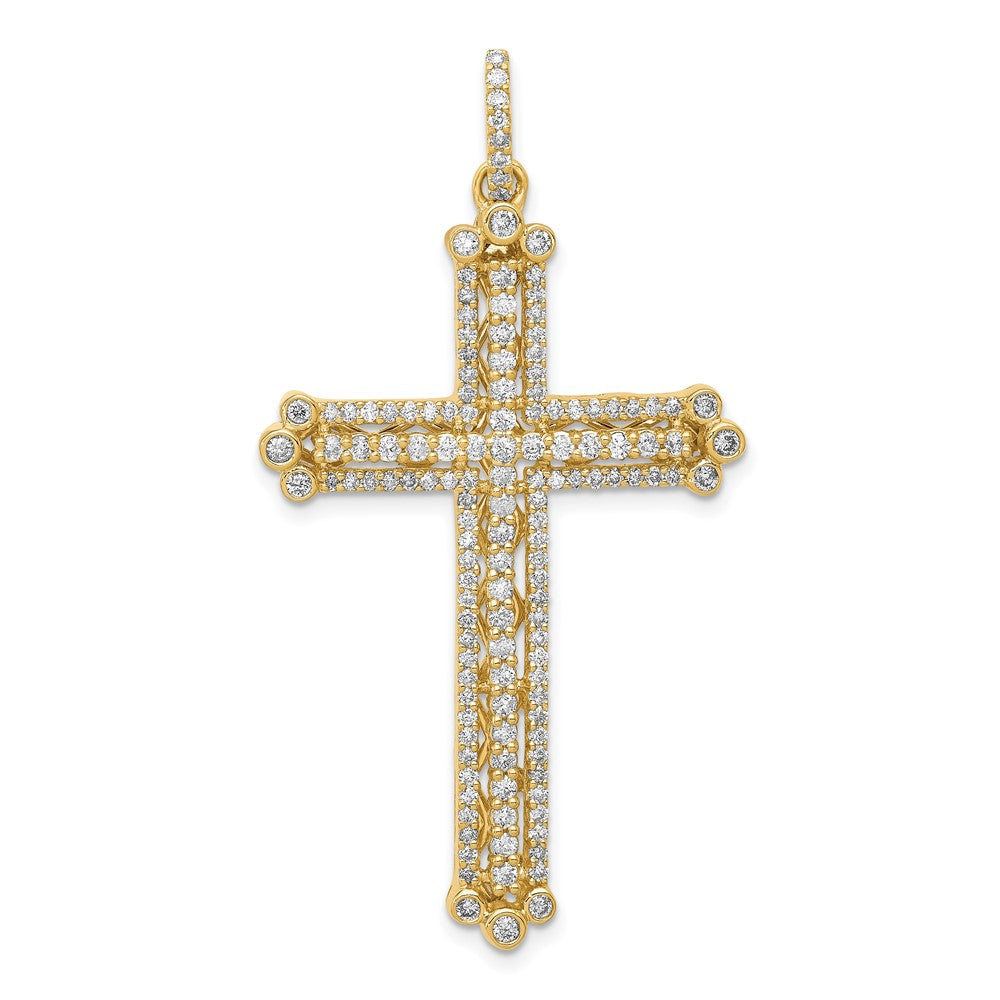 Diamond Budded Cross Pendants