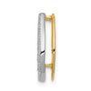 14k 1/6 carat Diamond Horseshoe Chain Slide