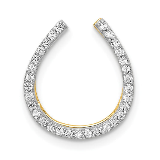 Diamond Horseshoe Slide Pendants
