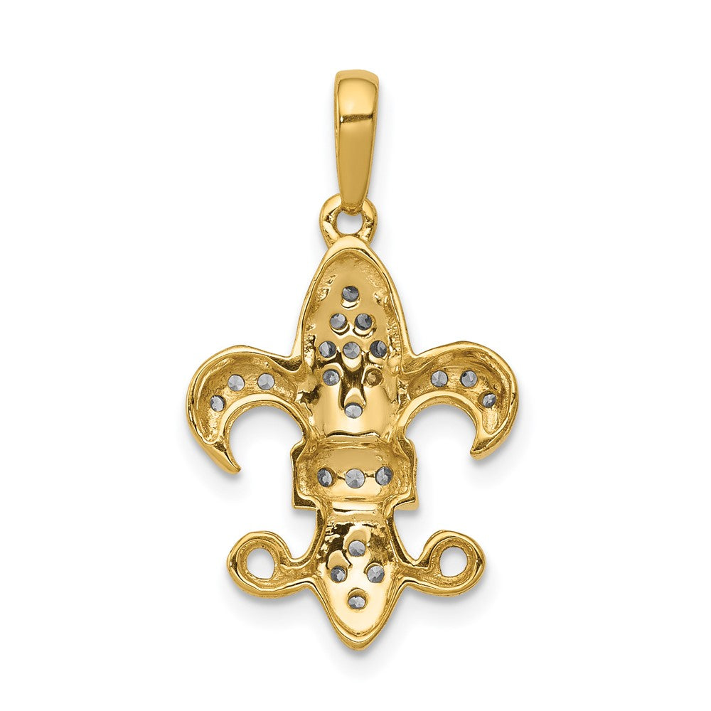 Diamond Fleur De Lis Pendants