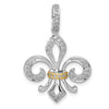 Diamond Fleur De Lis Pendants