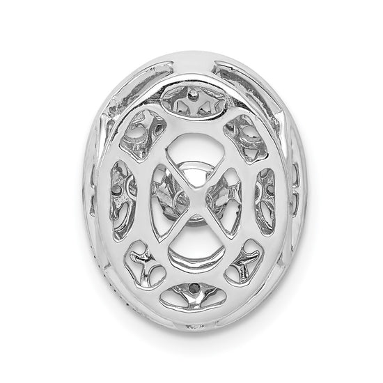 Vibrant Diamond Oval Slide Pendants