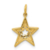 14k 1/20 carat Diamond Star Charm