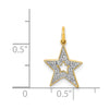 14k 1/20 carat Diamond Star Charm
