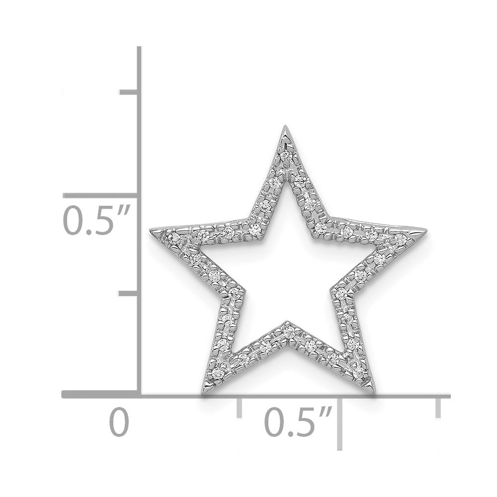 Diamond Star Chain Slide Pendants