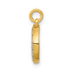 14k Diamond Moon Charm