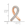 10k Rose Gold Diamond Awareness Chain Slide