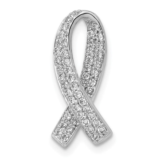 Diamond Awareness Ribbon Chain Slides