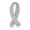 Diamond Awareness Ribbon Chain Slides