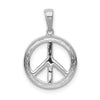 Gold Polished Peace Sign Pendants