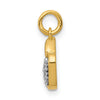 14k Diamond Apple Charm