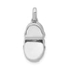 14k White Gold Diamond Baby Boy Shoe Pendant
