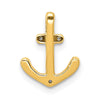 14k White Gold 1/10 carat Diamond Anchor Chain Slide