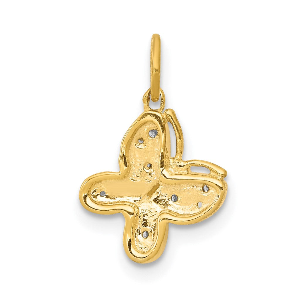 Gold Polished Butterfly Pendants