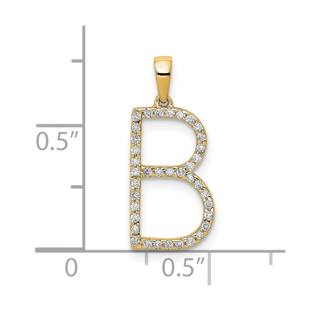 Diamond Initial Pendant