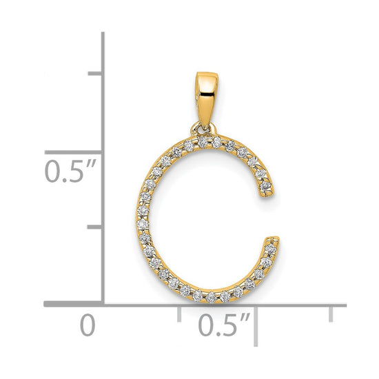 Diamond Initial Pendant