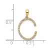 Diamond Initial Pendant