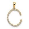 Diamond Initial Pendant