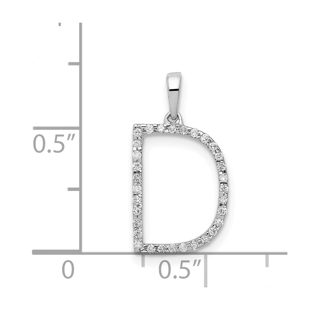 Diamond Initial Pendant
