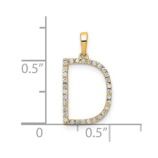 Diamond Initial Pendant