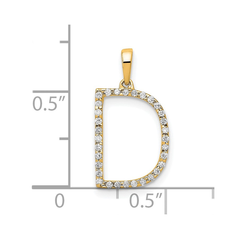 Diamond Initial Pendant