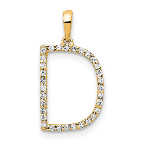 Diamond Initial Pendant