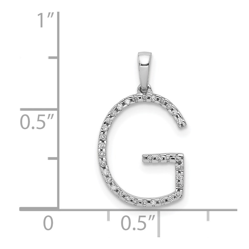 Diamond Initial Pendant