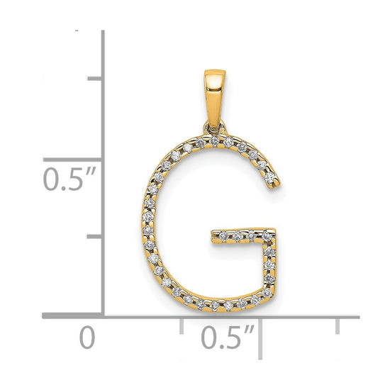 Diamond Initial Pendant