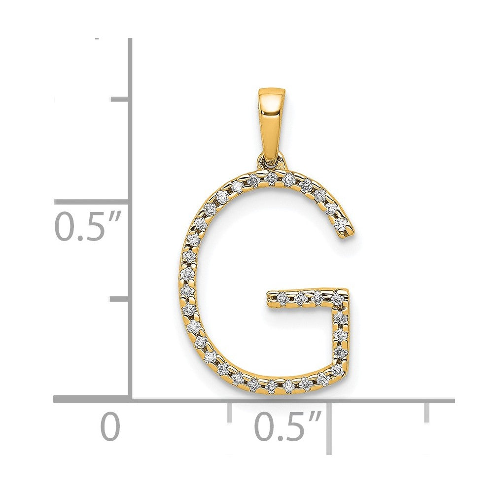 Diamond Initial Pendant