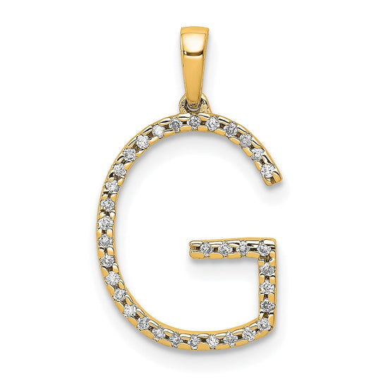 Diamond Initial Pendant