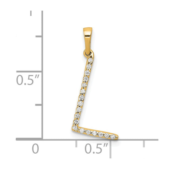 Diamond Initial Pendant