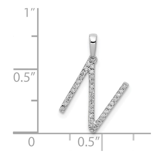 Diamond Initial Pendant