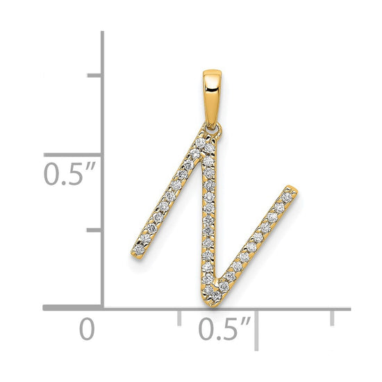 Diamond Initial Pendant