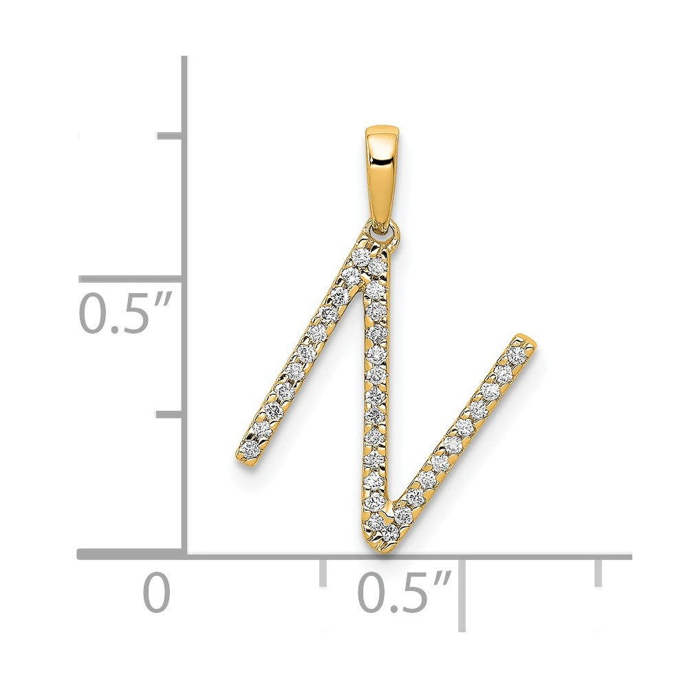 Diamond Initial Pendant