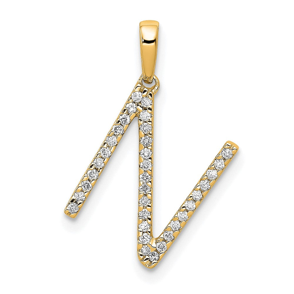 Diamond Initial Pendant