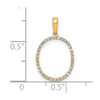 Diamond Initial Pendant