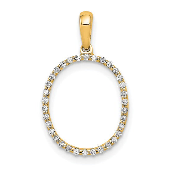 Diamond Initial Pendant