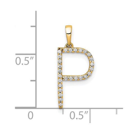 Diamond Initial Pendant