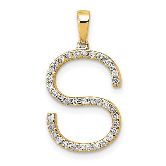 Diamond Initial Pendant