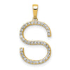 Diamond Initial Pendant