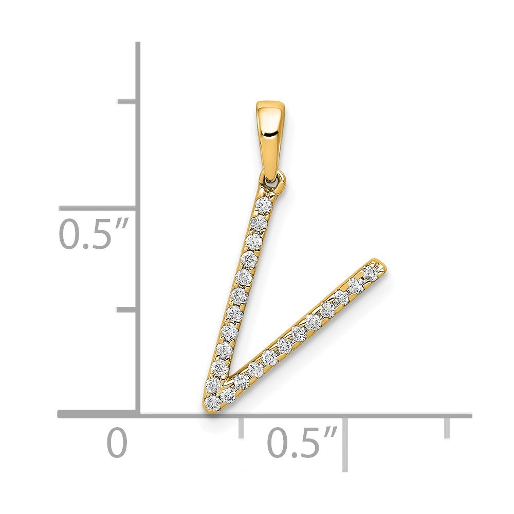 Diamond Initial Pendant