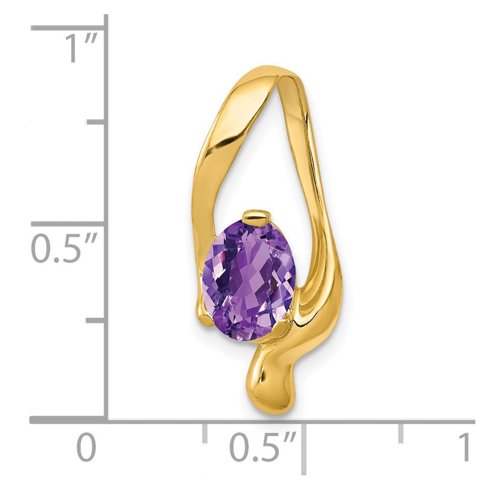 Oval Gemstone Chain Slides