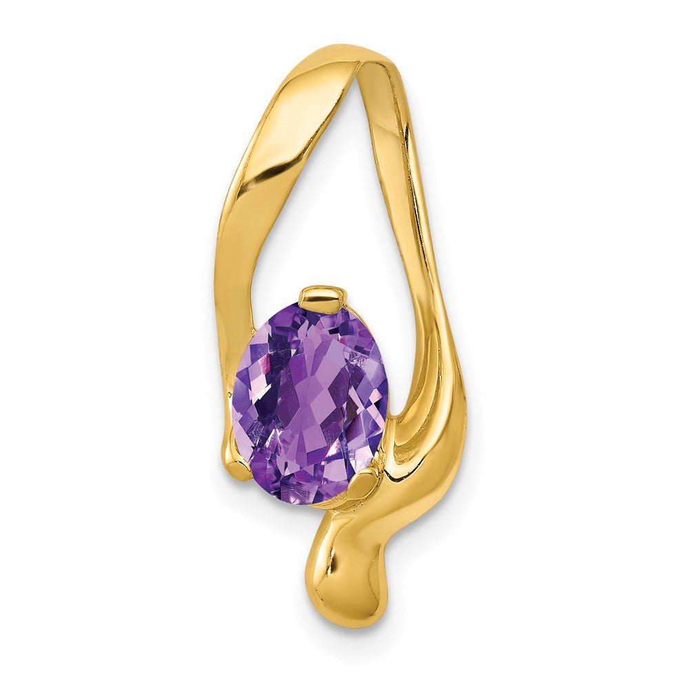 Oval Gemstone Chain Slides