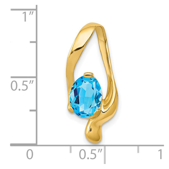 Oval Gemstone Chain Slides