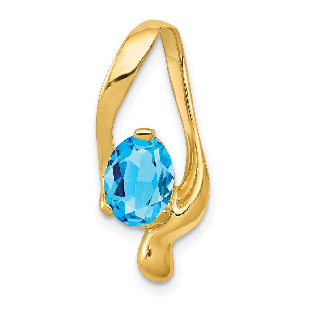 Oval Gemstone Chain Slides