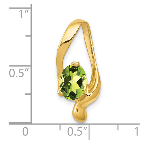 Oval Gemstone Chain Slides