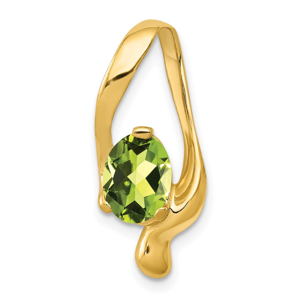 Oval Gemstone Chain Slides
