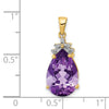 Pear Gemstone & Diamond Pendants