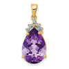 Pear Gemstone & Diamond Pendants